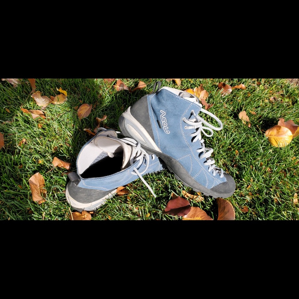Asolo hiking boots.  Trusted brand